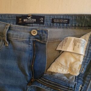 Hollister Medium Blue High-Rise Super Skinny Jeans